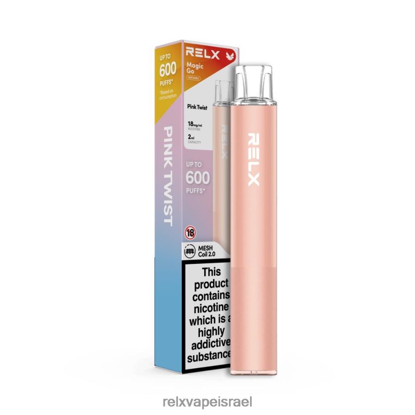 RELX Pods For Sale | RELX MagicGo ga600 טוויסט ורוד 20NZ0T49