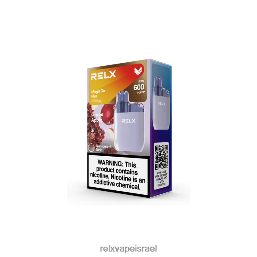 RELX Vape Disposable | RELX MagicGo פלוס sa600 תפוח ענבים 20NZ0T57