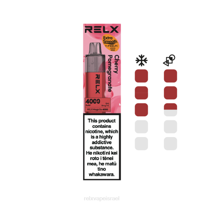 Relx Pods For Sale 6ZNJ8 RELX MagicGo 4000 וואפ חד פעמי רימון דובדבן