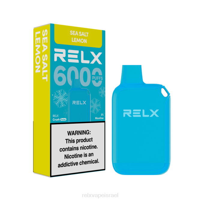 Relx Israel 6ZNJ11 RELX Crush Pocket 6000 קפואים מלח ים לימון