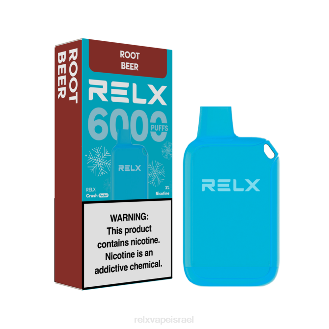 Relx Online Shop 6ZNJ20 RELX Crush Pocket 6000 קפואים בירה שורש