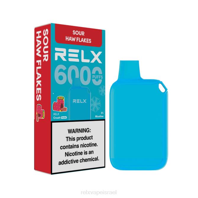 Relx Vape Disposable 6ZNJ16 RELX Crush Pocket 6000 קפואים פתיתי האו חמוץ
