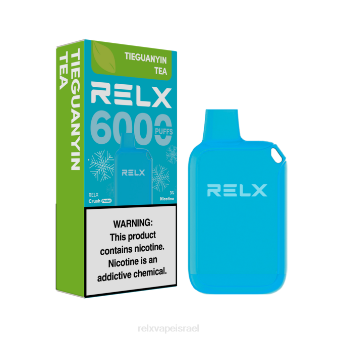 Relx Vape Israel 6ZNJ22 RELX Crush Pocket 6000 קפואים תה tieguanyin