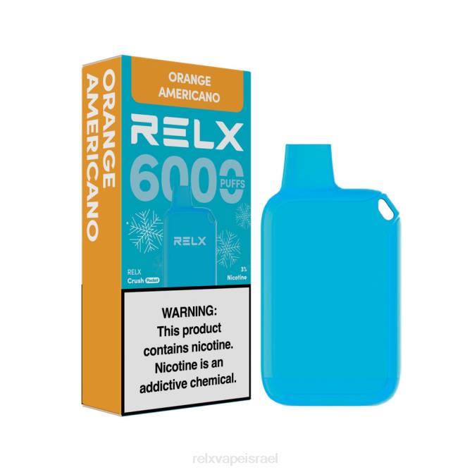 Relx Vape Online 6ZNJ15 RELX Crush Pocket 6000 קפואים כתום אמריקנו