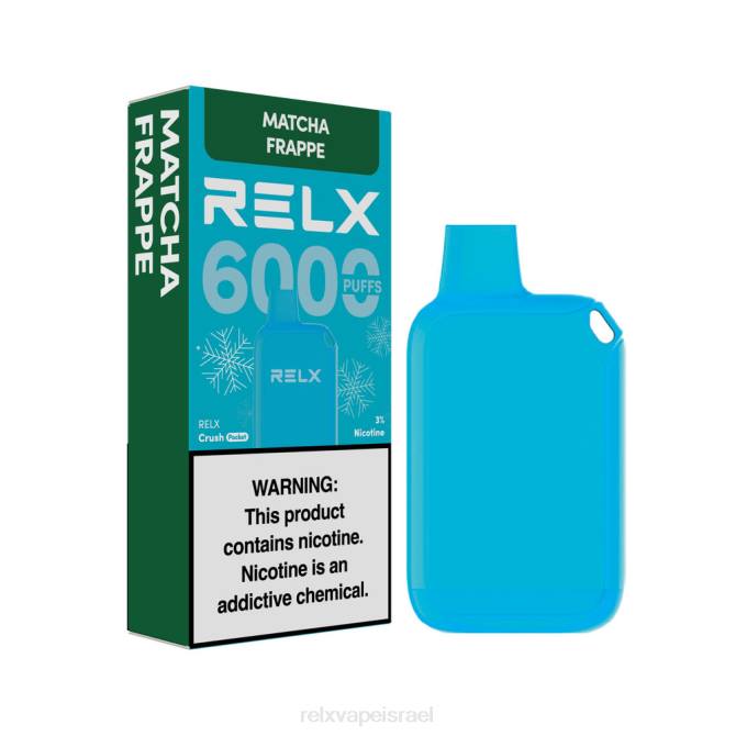 Relx Vape Price 6ZNJ17 RELX Crush Pocket 6000 קפואים matcha frappe